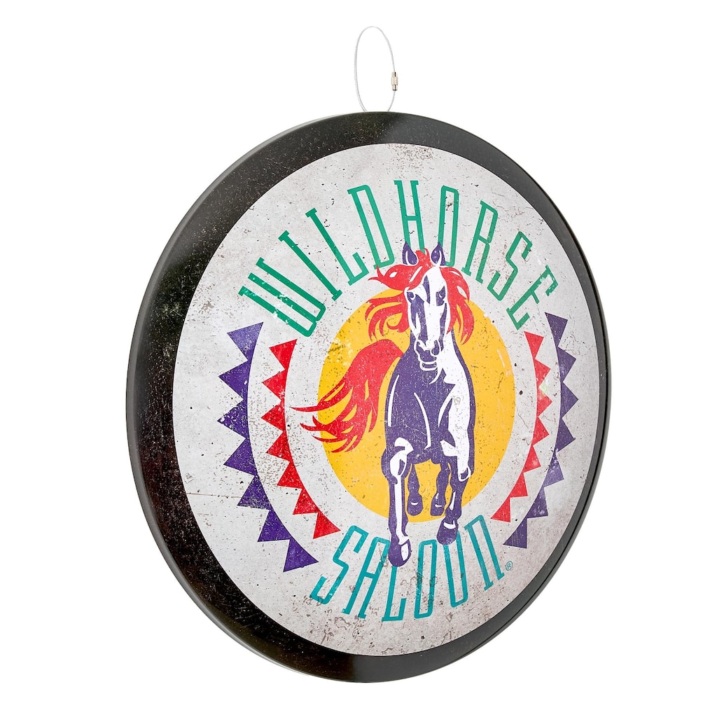 American Art Decor Grand Ole Opry Wildhorse Saloon Domed Metal Sign - 15.75" x 15.75" - 15.75" x 15.75"