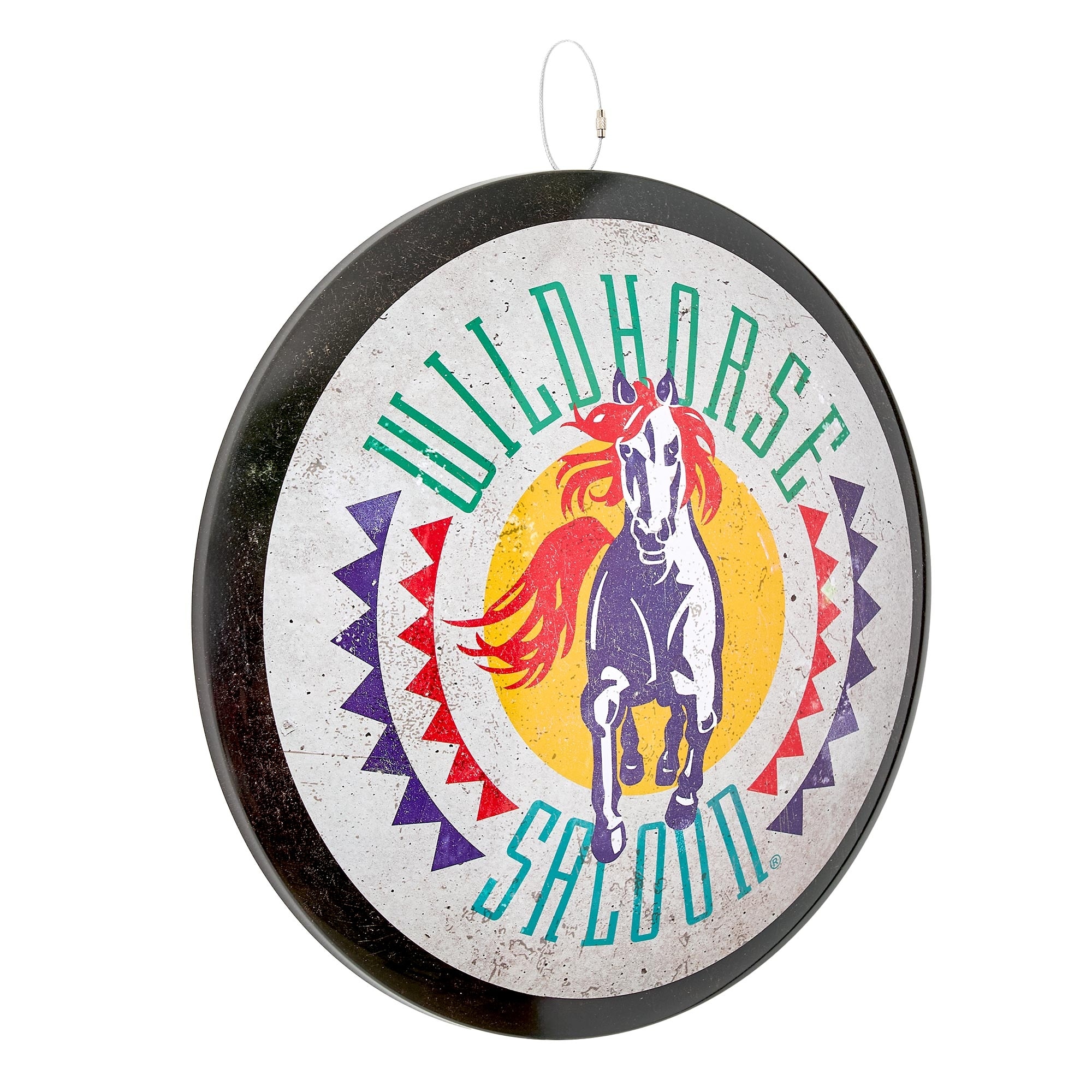 American Art Decor Grand Ole Opry Wildhorse Saloon Domed Metal Sign - 15.75" x 15.75" - 15.75" x 15.75"