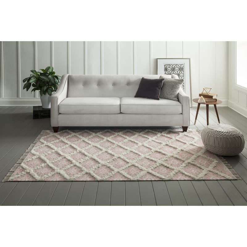 Momeni Harper Hand-woven Trellis Pattern Wool Contemporary Area Rug