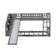 preview thumbnail 13 of 16, Stairway Twin over Twin Floor Bunk Bed with Two Drawers, Slide and Ladder