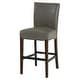 preview thumbnail 54 of 78, NPD Furniture Milton Bonded Leather Counter Stool vintage gray