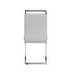 preview thumbnail 5 of 40, Modern Dining Chairs, PU Faux Leather High Back Upholstered Side Chair with C-shaped Tube Plating Metal Legs(Set of 4)