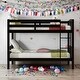 preview thumbnail 14 of 22, Detachable Design Twin Over Twin Bunk Bed with Ladder