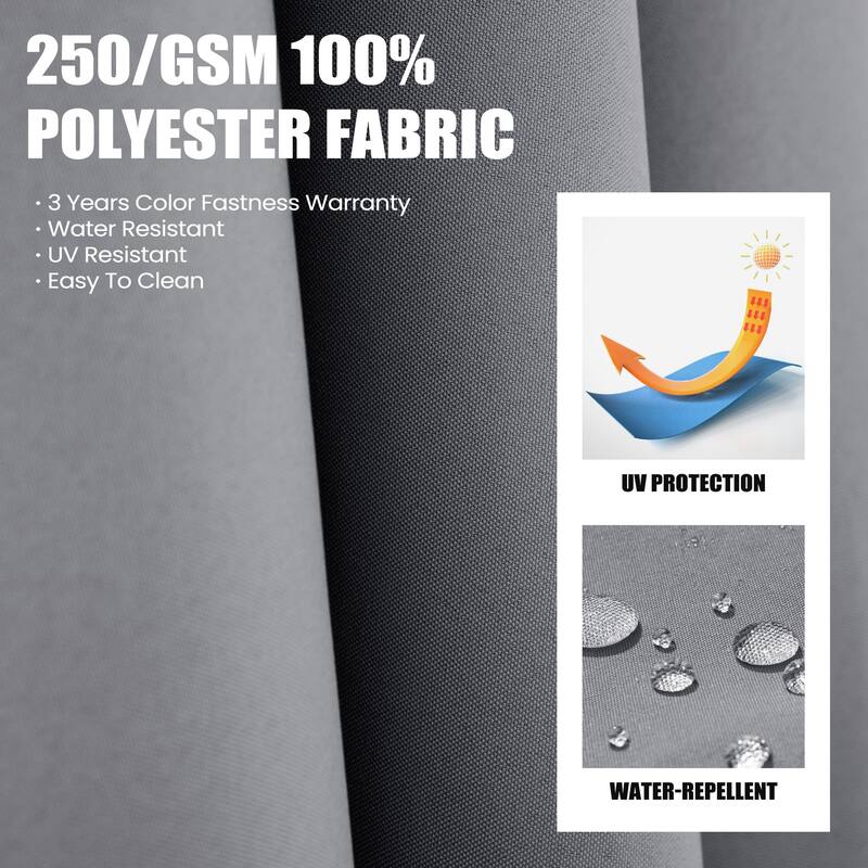 Outdoor 10FT Square Adjustable Offset Cantilever Patio Umbrella