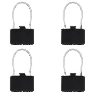 1pc Combination Lock - 3-Digit Dial, Steel Shackle For Luggage, Suitcases & Travel