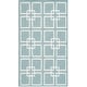 preview thumbnail 10 of 29, Martha Stewart by SAFAVIEH Square Dance Wool/ Banana Silk Rug 3' x 5' - Geyser Blue - Rectangle