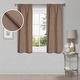preview thumbnail 83 of 168, Superior Linen Washable Room Darkening Curtains, Set of 2 Panels 26" x 63" - Acorn