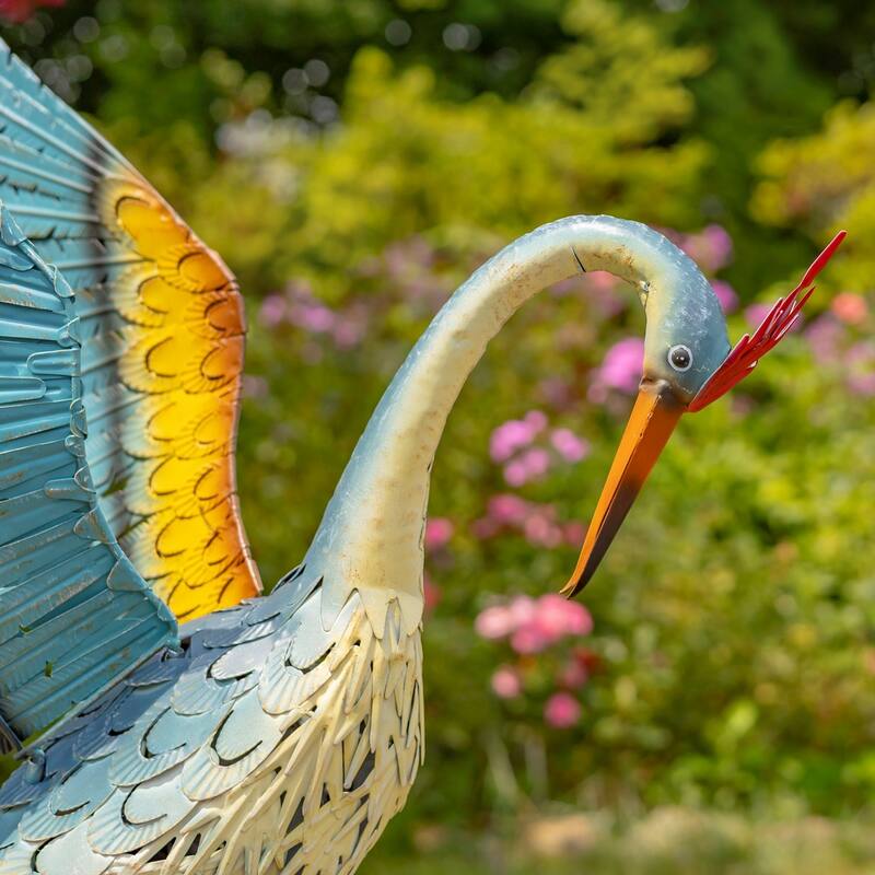 Set of 2 Small Iron Dancing Cranes