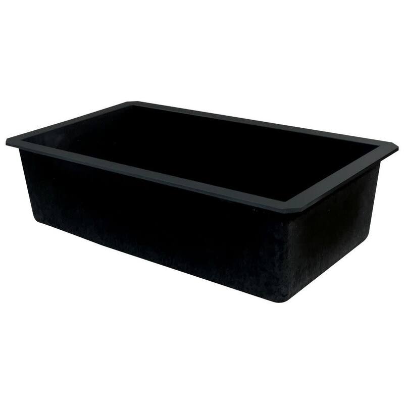 Transolid K-RUSS3118 Radius 31-3/4" Undermount Single Basin Granite