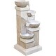 preview thumbnail 8 of 8, Hanover 35-In. Contemporary Square-Base Indoor or Outdoor Garden Fountain with LED Lights for Patio, Deck, Porch