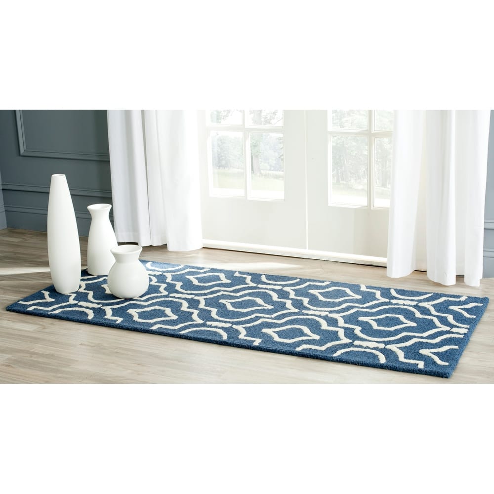 SAFAVIEH Handmade Cambridge Smaragda Modern Wool Rug