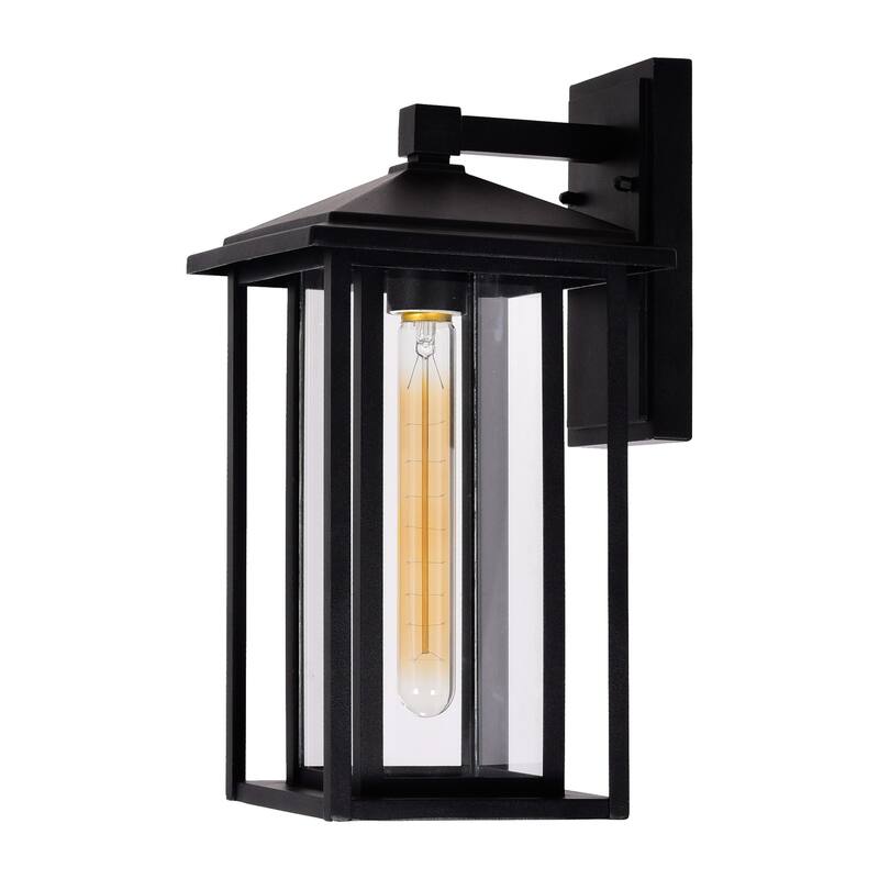 Crawford 1 Light Black Outdoor Wall Light