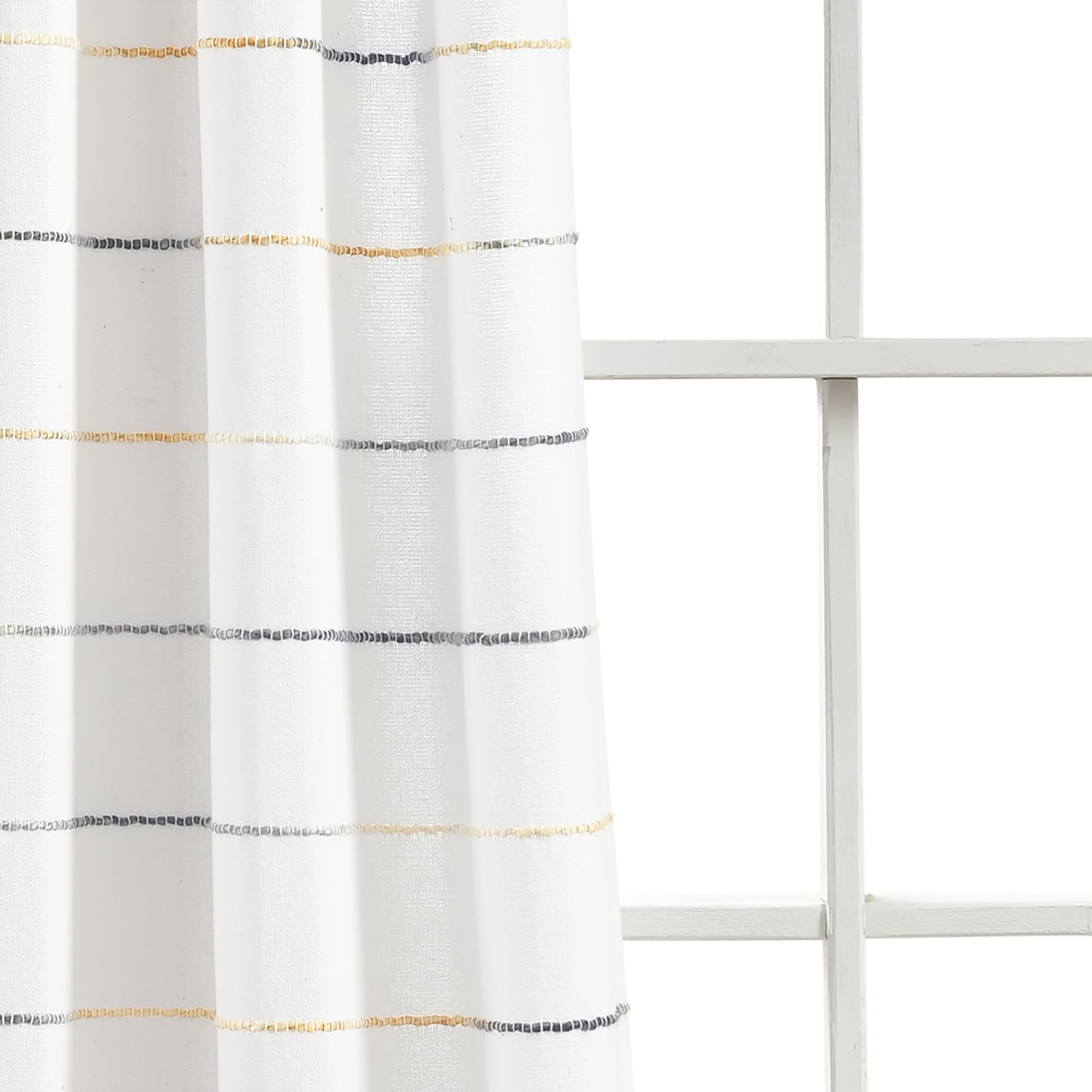 Carson Carrington Pajebo Ombre Stripe Cotton Curtain Panel - Picture 22 of 25