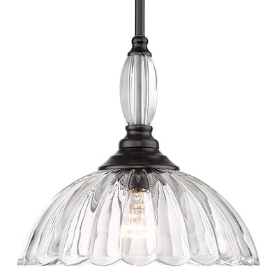 Golden Lighting 6952-M CLR Audra 12" Wide Pendant