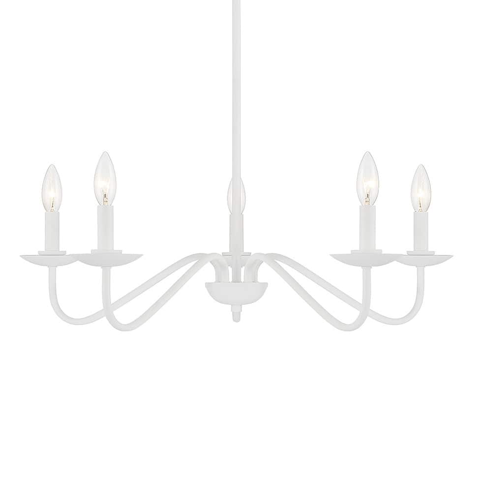 Meridian M100120 5 Light 28" Wide Taper Candle Style Chandelier