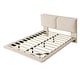 preview thumbnail 7 of 16, Full Size Upholstered Platform Bed with Sensor Light and 2 Large Backrests, Stylish Platform Bed with 2 sets of USB Port