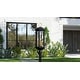 preview thumbnail 7 of 5, Crestfield 3-Light Matte Black Outdoor Post Lantern