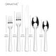 preview thumbnail 3 of 10, Ornative JARA 18/0 Stainless Steel Mirror 42 Pieces Flatware Set with Buffet - 10.71" H x 14.37" W x 1.77" D