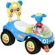 preview thumbnail 11 of 16, Qaba Toddler Push Car, Foot to Floor Ride on Car with Horn, Light, Music, Anti-Over-Backwards Device & Under Seat Storage