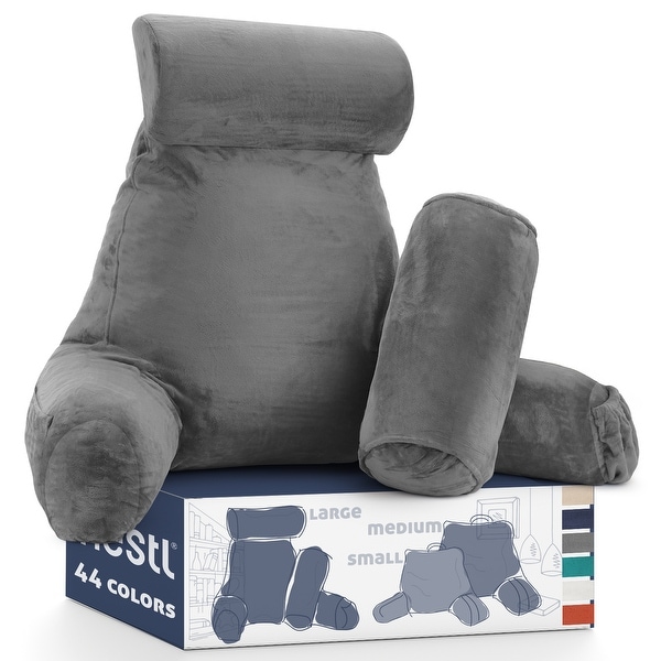 Nestl Backrest Reading Pillow with Arms Shredded Memory Foam Back Support Bed Rest Pillow On Sale Bed Bath Beyond 35418596