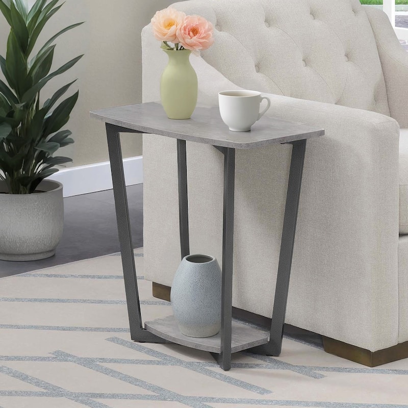 Convenience Concepts Graystone End Table with Shelf