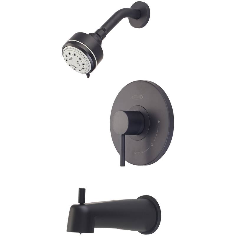 Pioneer Faucets Motegi Tub and Shower Trim Package with 1.75 GPM Multi - Matte Black