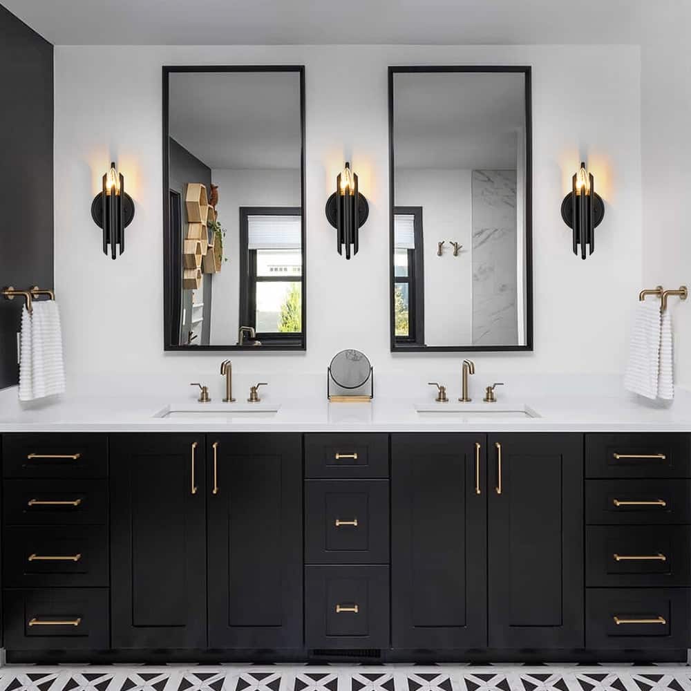 1-Light Modern Stylish Multiple Iron Tube Wall Lamp