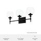 preview thumbnail 47 of 45, Hunter Xidane Vanity Wall Light - Bathroom, Mid Century Modern, Glam - Clear glass