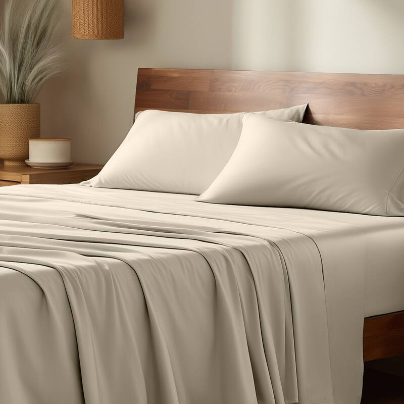 Bare Home Rayon from Bamboo Sheet Set - Deep Pocket - Breathable