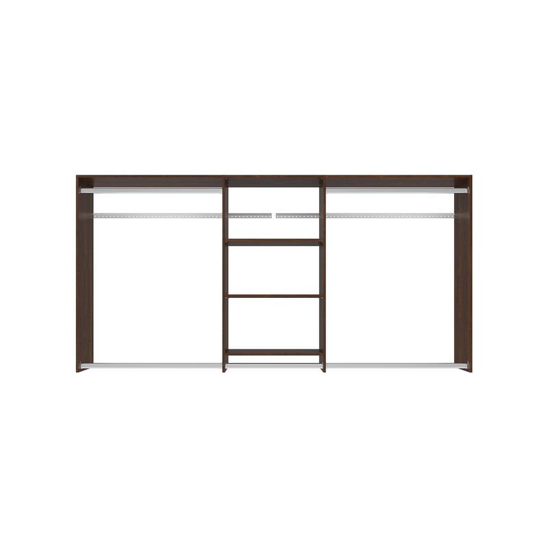 Easy Track 8 Ft. W. Hanging Plus Laminate Closet Kit - Truffle