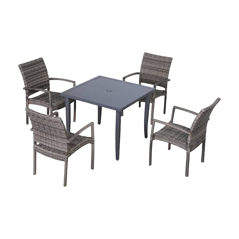 LSI 5 Piece Dining Sets with Chairs - Grey