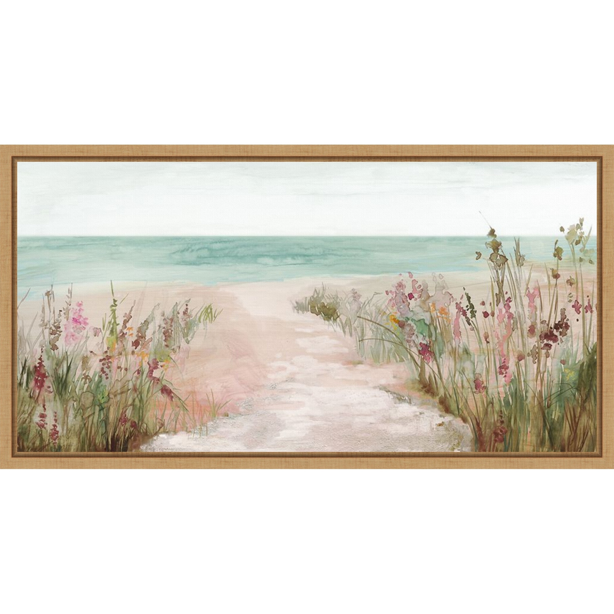 Pathway to the Sea by PI Studio Framed Canvas Wall Art Print