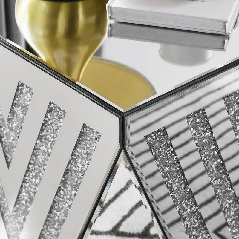 Silver mirror table - Silver