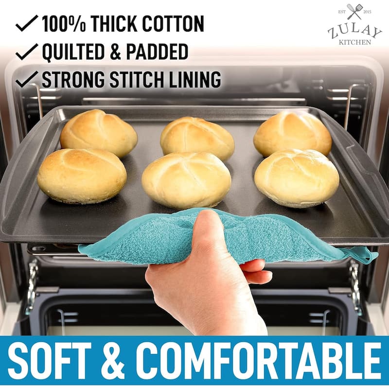 Zulay Kitchen 1-Pack Heat Resistant Cotton Pot Holders