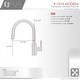 preview thumbnail 3 of 8, STYLISH Pull Dow Kitchen Faucet + Water Tap - Matte Black Finish