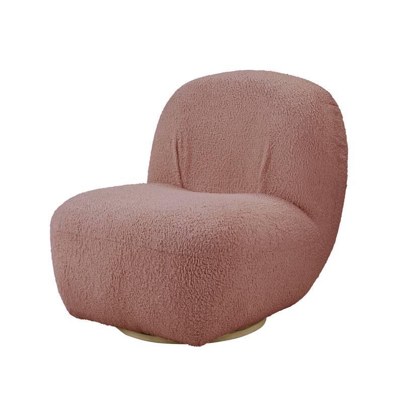 Modern 32" Upholstered Armless Accent Chair with Large Seat for Living Room