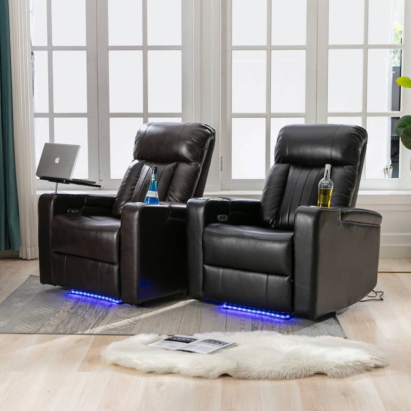 Power Motion Recliner with USB Charging Port
