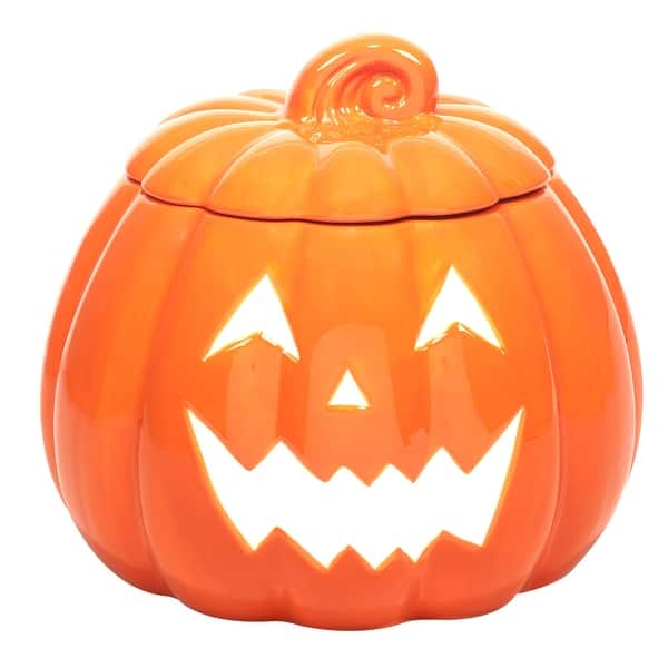 slide 2 of 3, Certified International Scaredy Cat Pumpkin 3-D Treat Jar, 152 oz. - 152 Oz.