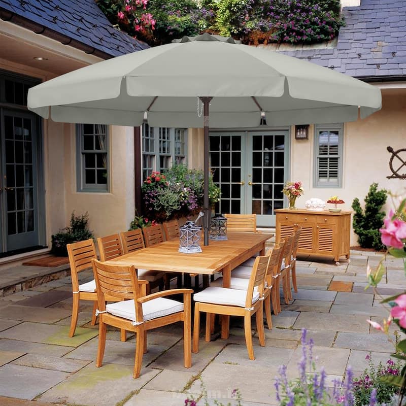ABCCANOPY 10FT Outdoor Table Market Umbrella Tilt and Crank for Garden