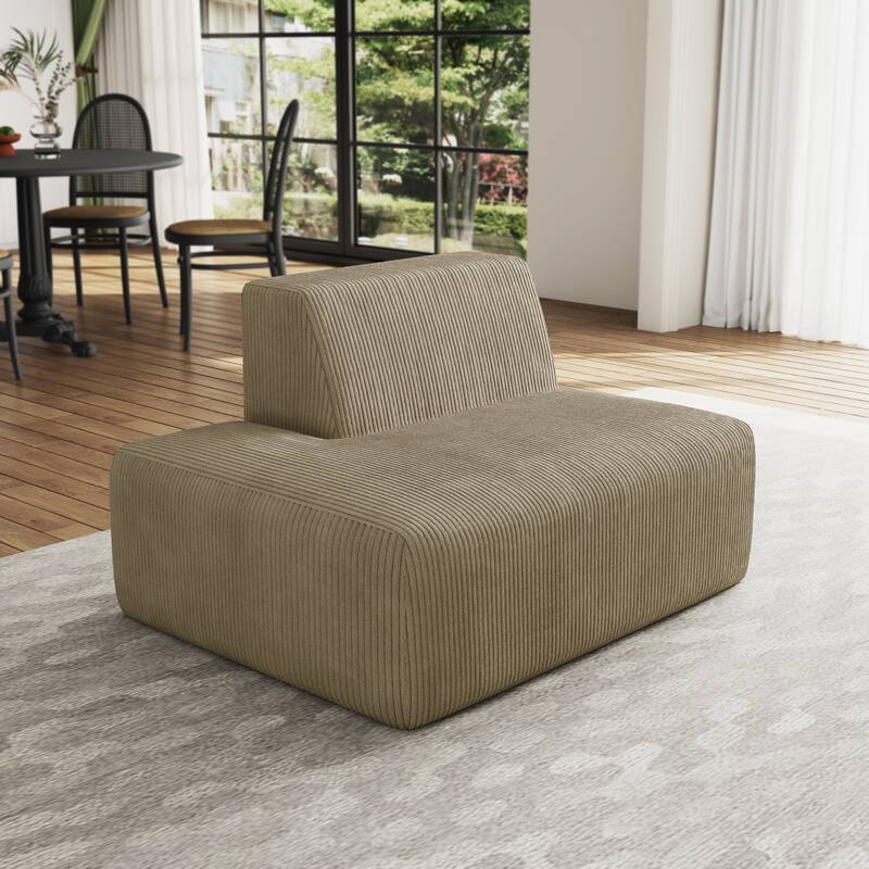 Modern Chaise Lounge Indoor Corduroy Sofa