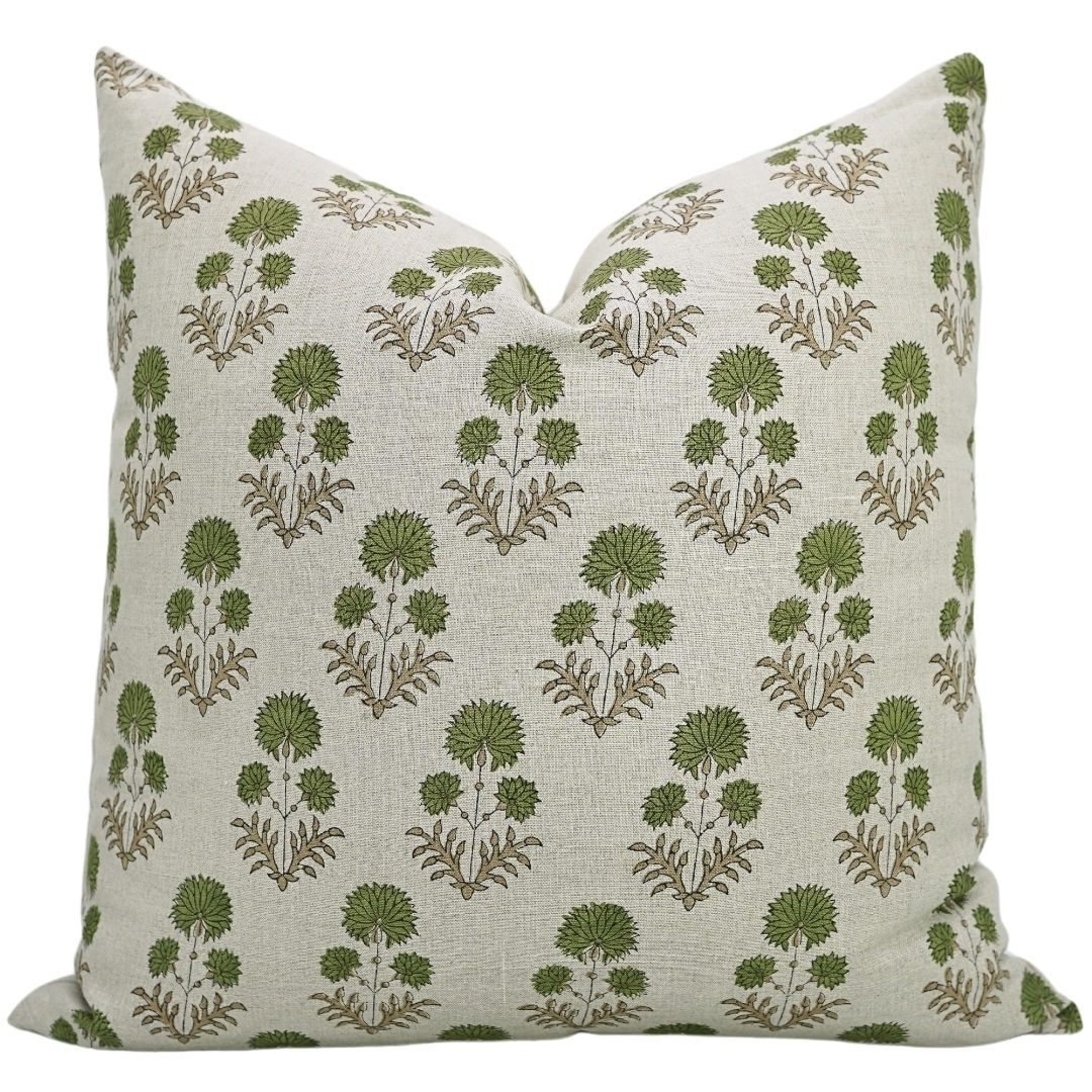 Fabdivine Rustic Pure Linen Handmade Plush Pillow Cover Farmhouse, Rishi