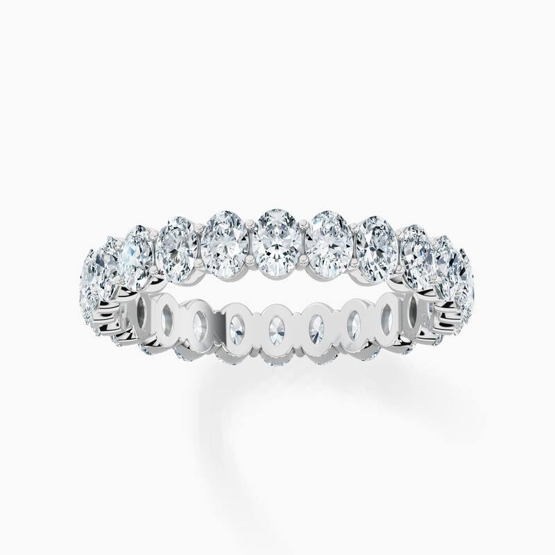 Auriya 14k Gold Oval North-South Lab Grown Diamond Eternity Band 2.40 - 10.50 ct. tw. (F-G, VS)