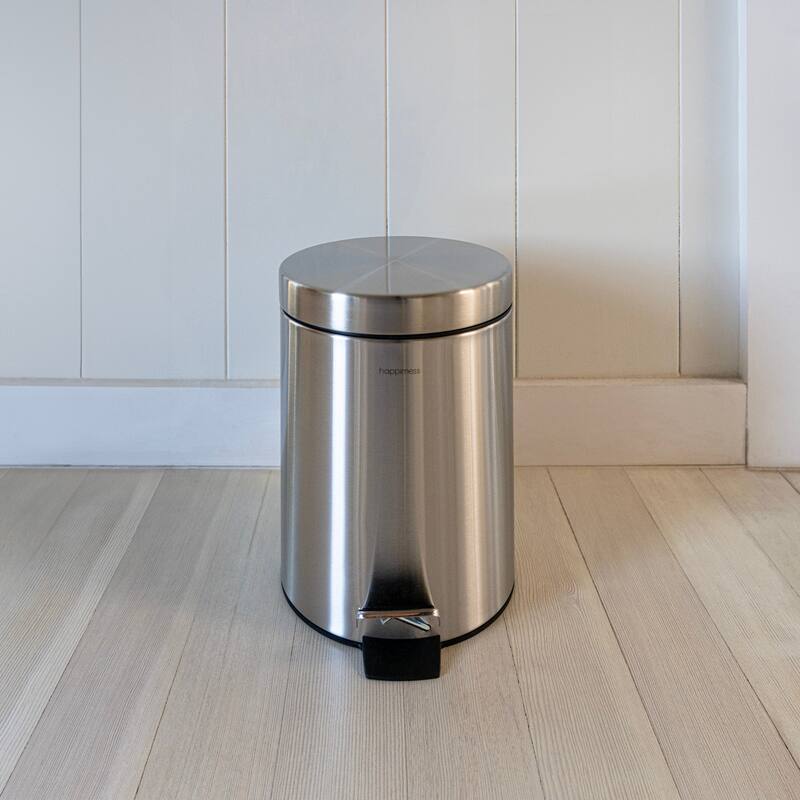 happimess Oscar 8-Gallon Step-Open Trash Can and Mini Trash Can