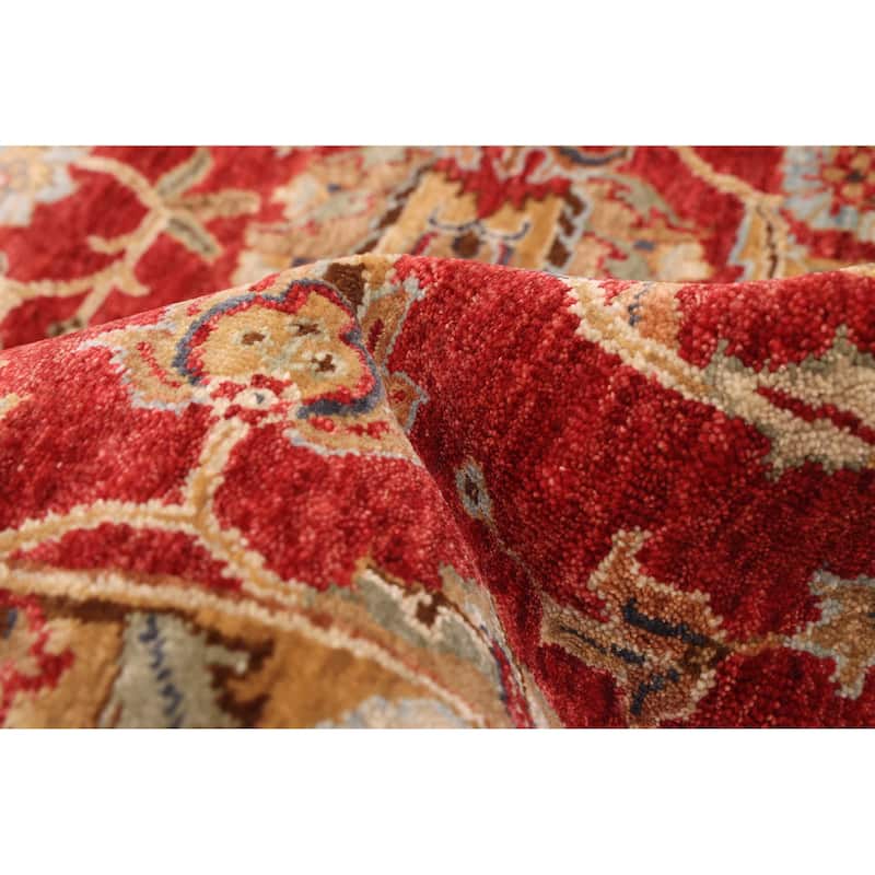 ECARPETGALLERY Hand-knotted Jamshidpour Red Wool Rug - 8'1 x 10'0