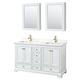 Option White / Giotto Quartz Top / Brushed Gold Hardware