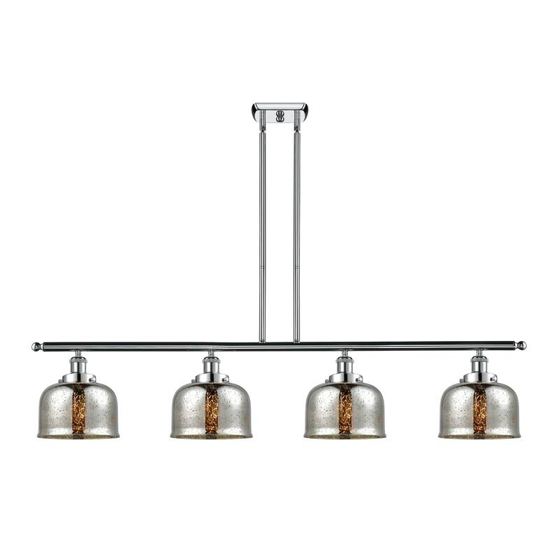 Innovations Lighting 916-4I-10-48-L Bell Linear Bell 4 Light 48" Wide - Polished Chrome / Silver Plated Mercury