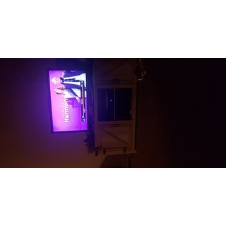 The Gray Barn Firebranch 58-inch Barn Door TV Stand Console, Rustic Entertainment Center - 58 x 16 x 24h