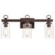 preview thumbnail 3 of 8, 3-light Oil Rubbed Bronze Bath/ Vanity Light