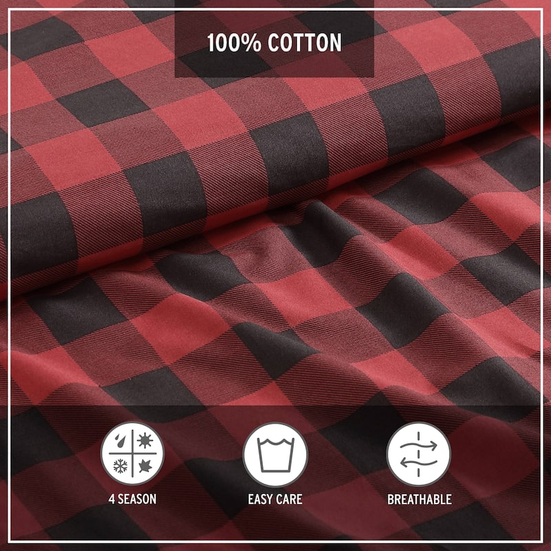 Eddie Bauer Mountain Plaid Cotton Comforter Set