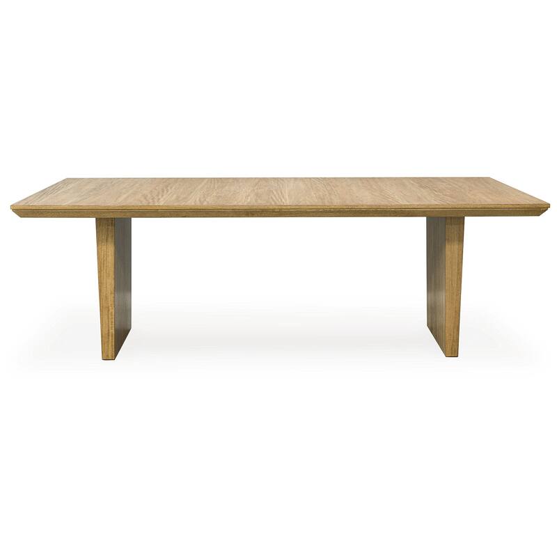 Signature Design by Ashley Sherbana Light Brown Rectangular Dining Extension Table - 40"W x 90"D x 30"H - 40"W x 90"D x 30"H - Brown